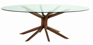 Roche Bobois Овальный обеденный стол из стекла