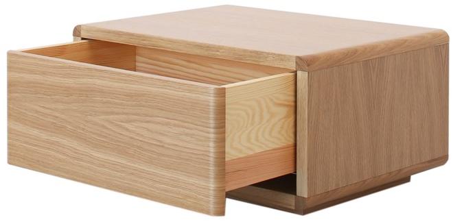 Heavens Прямоугольная прикроватная тумба из лакированного дуба с ящиками Andrea sun-id-1440456 - Вид №1