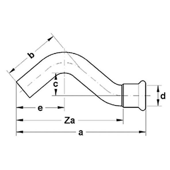 12408615 SANHA 24086 SANHA-Therm обвод ВПр-НПр 15 мм  - Вид №1