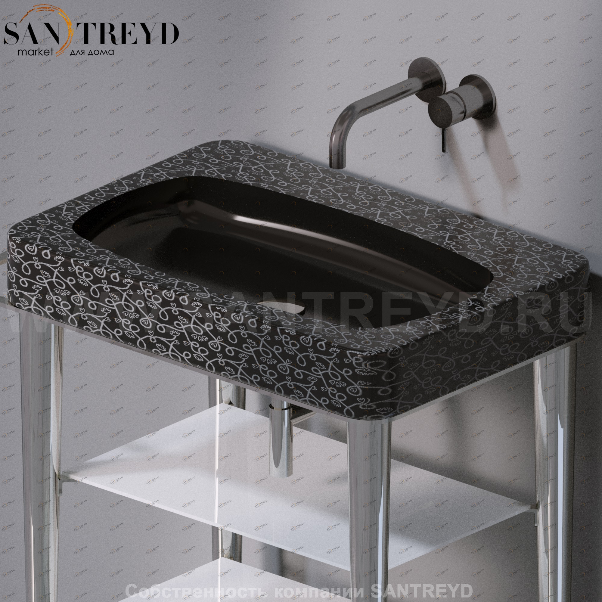 L131401 Накладная раковина на столешницу  прямоугольная A. e T. Italia FUSION AeT ITALIA