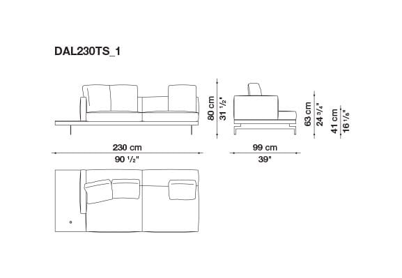 3-местный тканевый диван B&B Italia док ARCH-00033457 - Вид №10