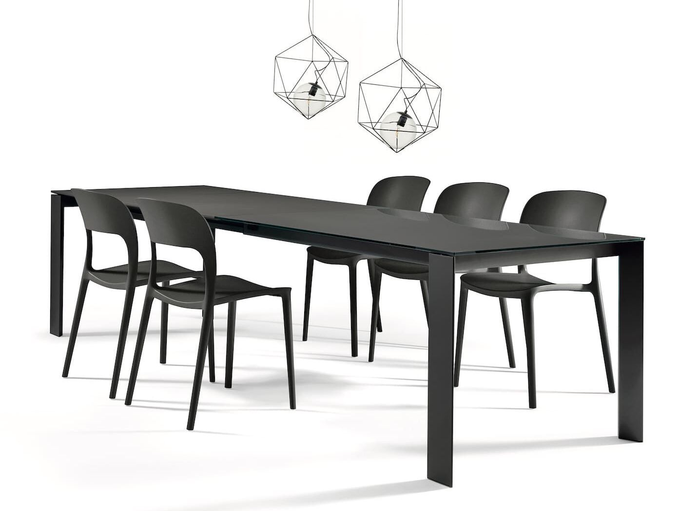 Стальной и Сверхкерамический выдвижной обеденный стол Bontempi Casa PASCAL ARCH-00061066 - Вид №6