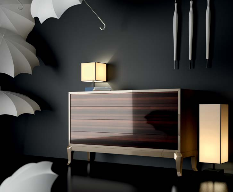 107537 Комод Polyhedron Ahumado Classic 164 см La Ebanisteria Nite-Nite 