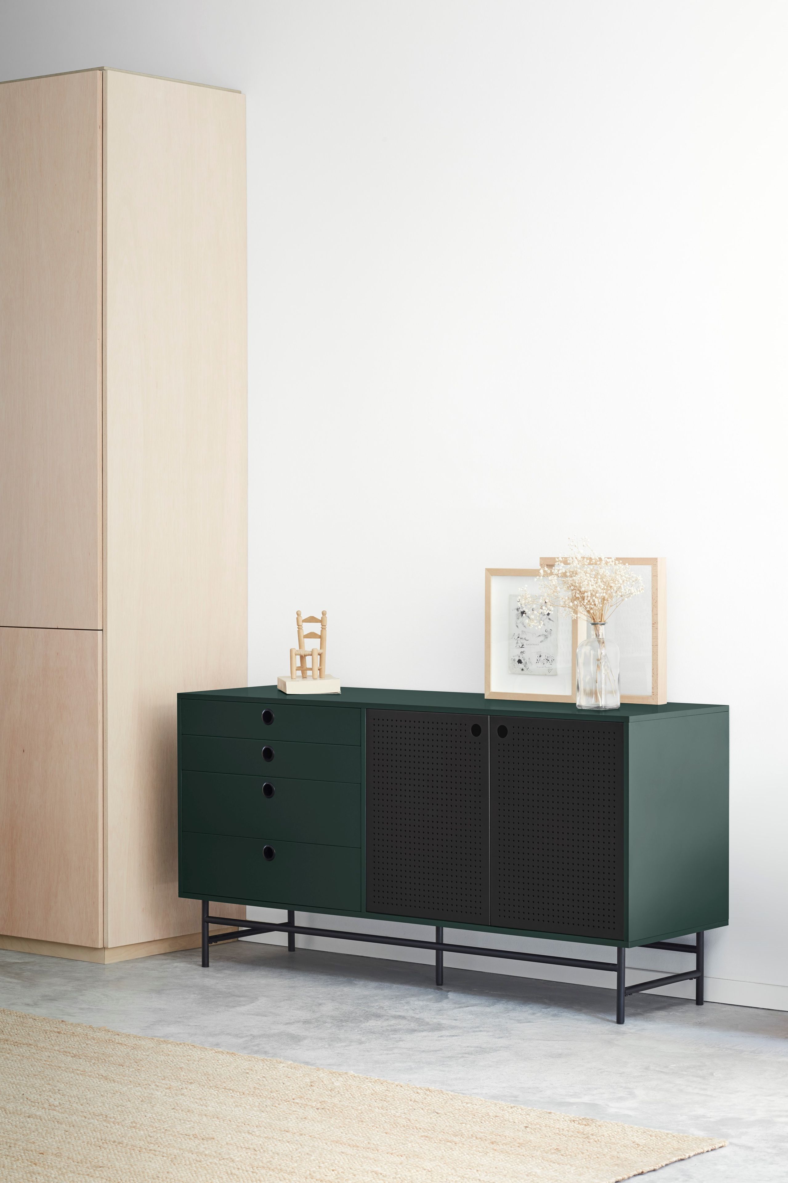 Шкаф из МДФ с распашными дверцами и ящиками TEULAT точка ARCH-00015987 - Вид №4