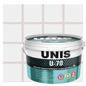 Затирка цементно-полимерная U-70 цвет жемчужно-серый 2 кг