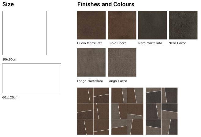 Viva Настенная / напольная плитка из керамогранита с эффектом кожи No-code sun-id-1437207 - Вид №2