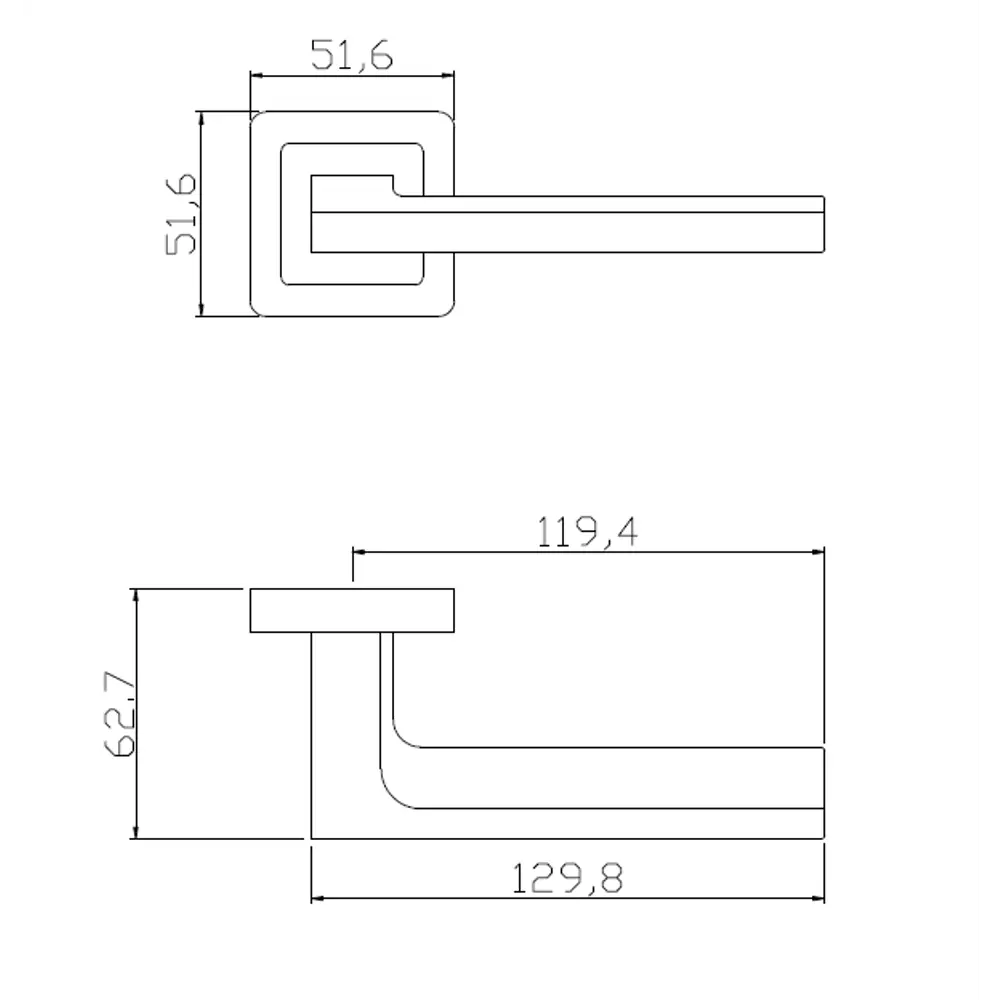 Дверные ручки Edson P13Q1 — элегантное решение для межкомнатных дверей 85167466 STLM-0059308 - Вид №3
