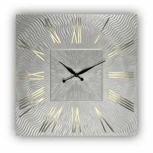 Часы настенные квадратные серебро TWINKLE QU IN SHAPE TWINKLE 00-3860070 Серебро