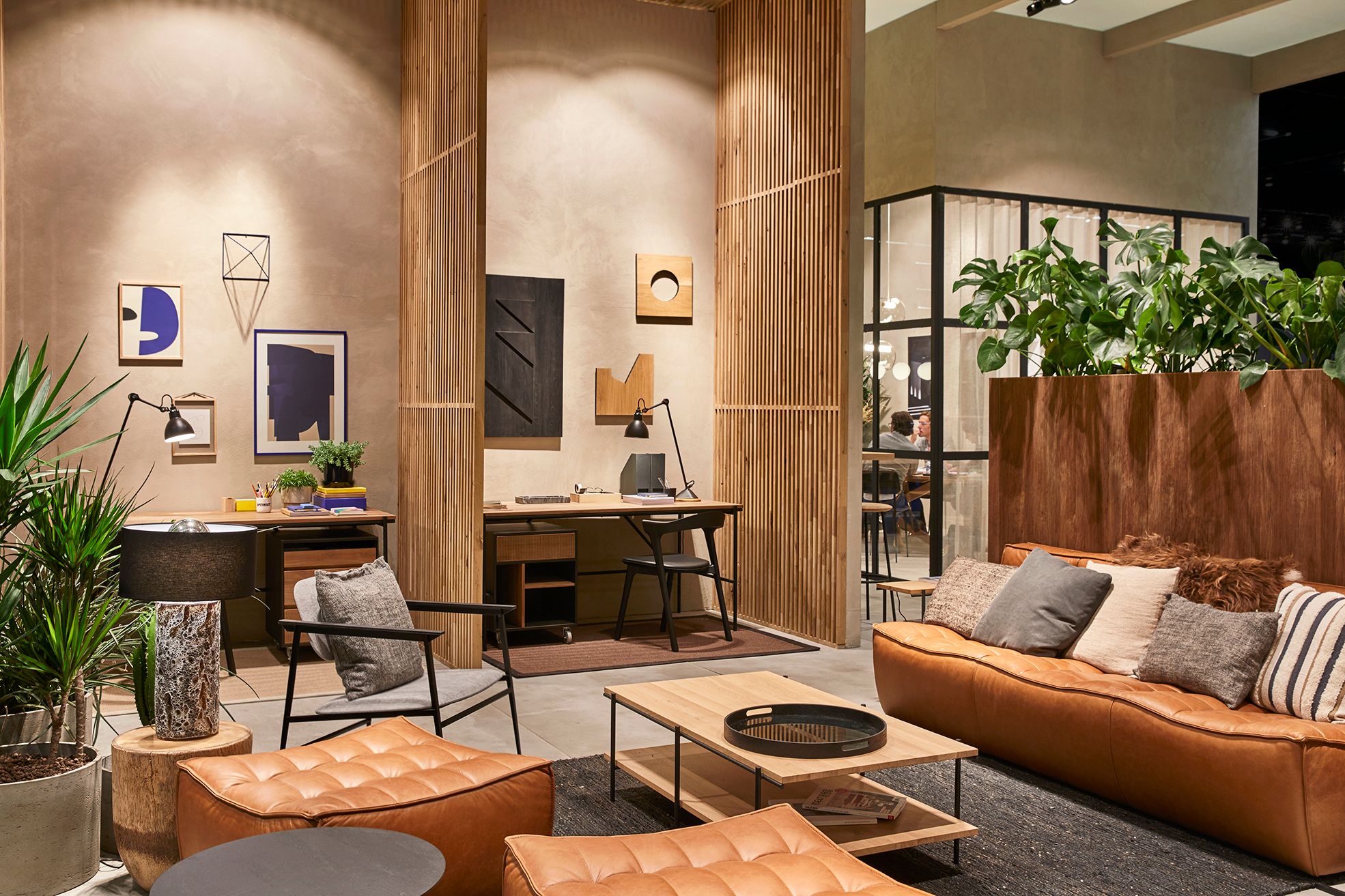 3-местный кожаный диван Ethnicraft N701 ARCH-00122285 - Вид №3