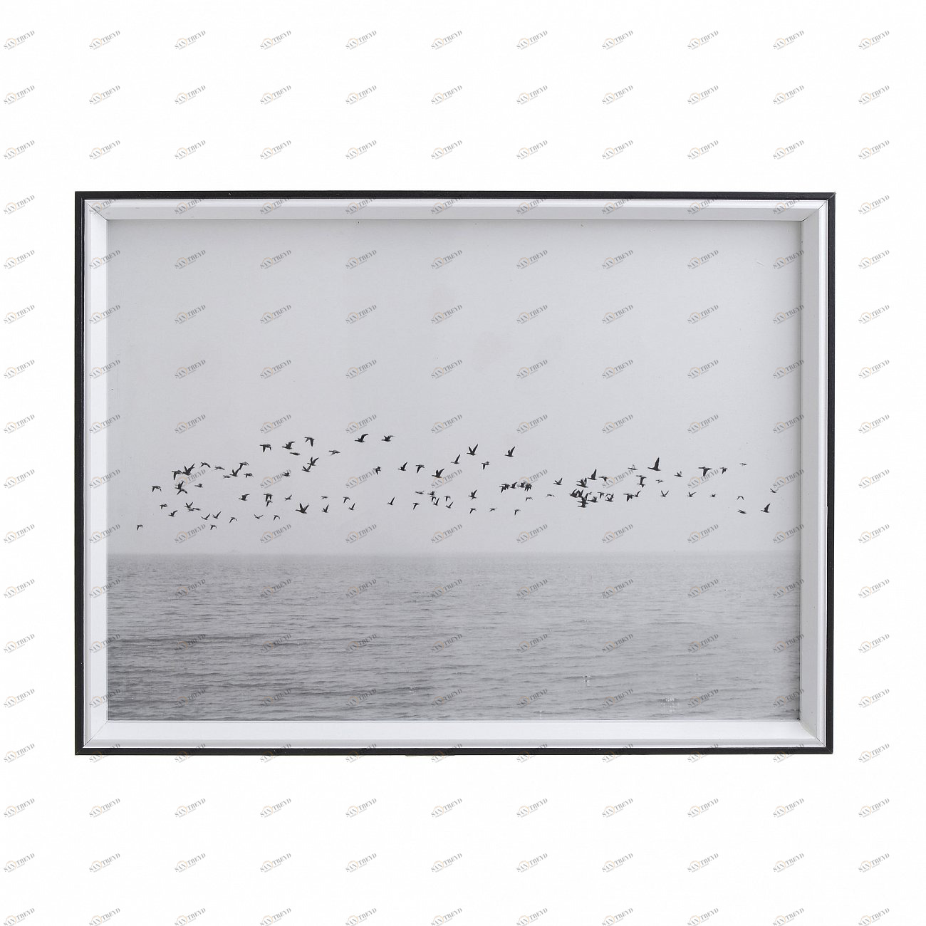 Постер в раме 40х30 см серый Soft Wind TO4ROOMS МОРЕ 00-3893875 Серый 