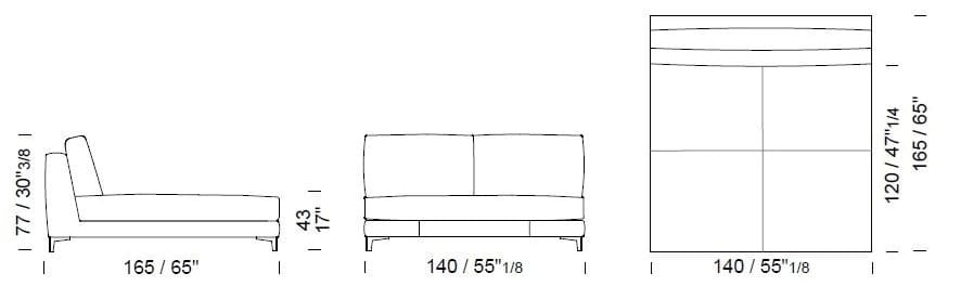 Dormeuse мягкая кожа Borzalino ARCH-00089211 - Вид №6