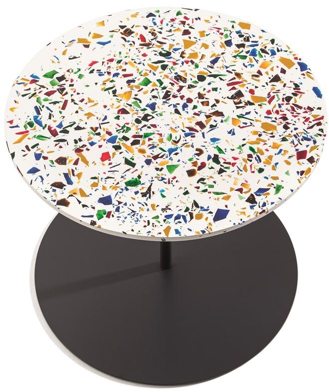 Cappellini Съемный круглый стол из листового металла Gong Gg_1t - Вид №1