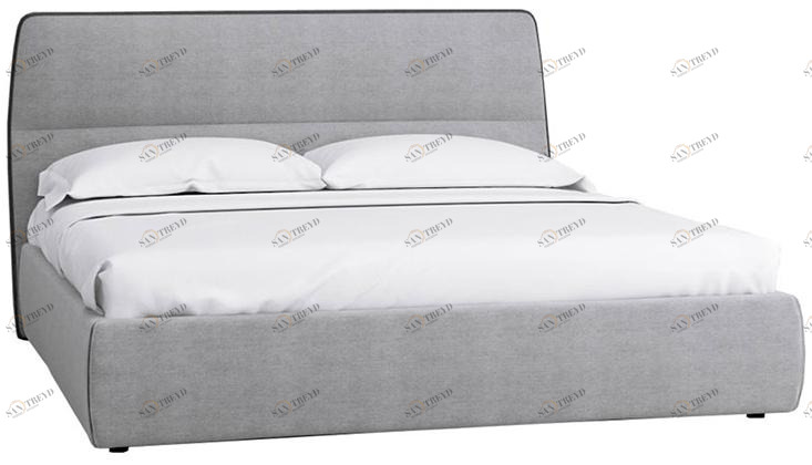 1463 Кровать с ортопедическим основанием 1.8 Сканди Грей R-HOME 40172727h_Грей