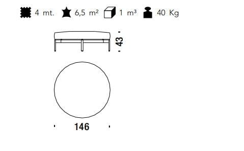 Круглый пуф MOROSO FREEFLOW ARCH-00116298 - Вид №4