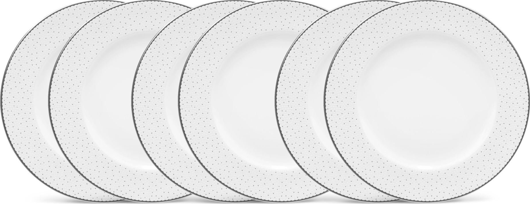 10665455 Noritake Набор из 6 тарелок десертных Noritake "Брум-стрит" 17см Фарфор костяной 