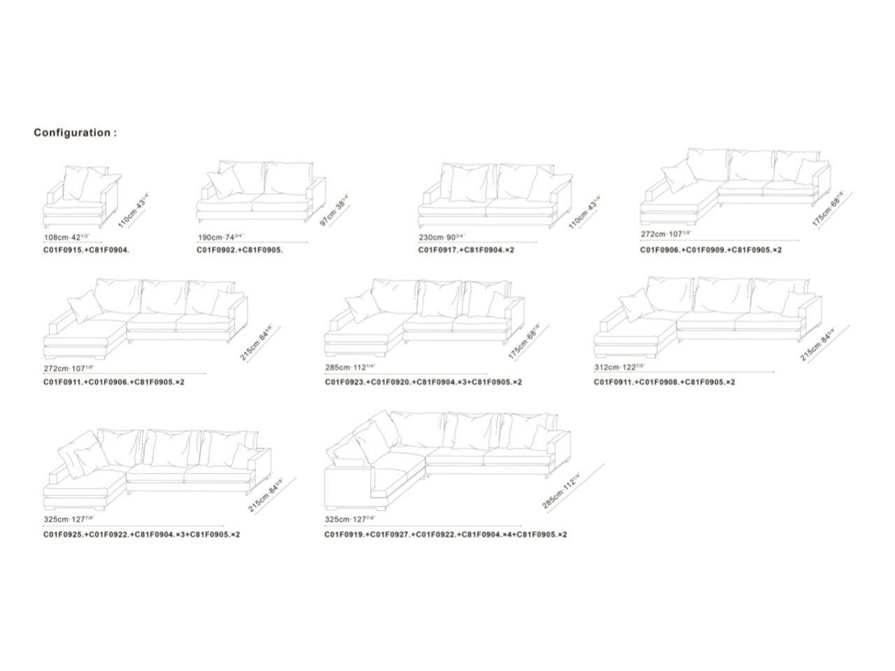 Тканевый диван с полуостровом CAMERICH EASYTIME ARCH-00035556 - Вид №4