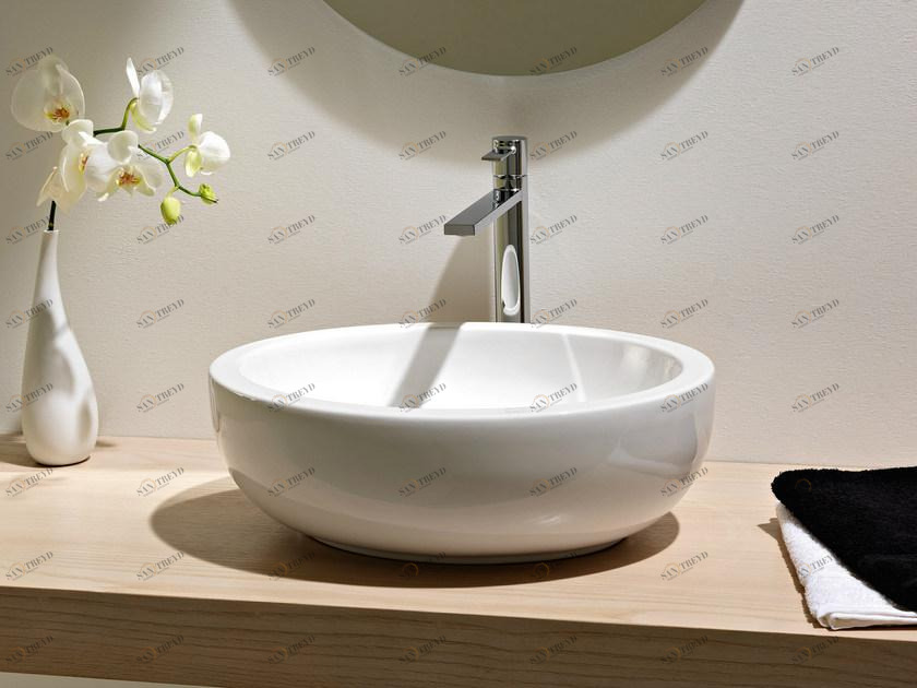 8112 Накладная раковина на столешницу  овальная Scarabeo Ceramiche Planet