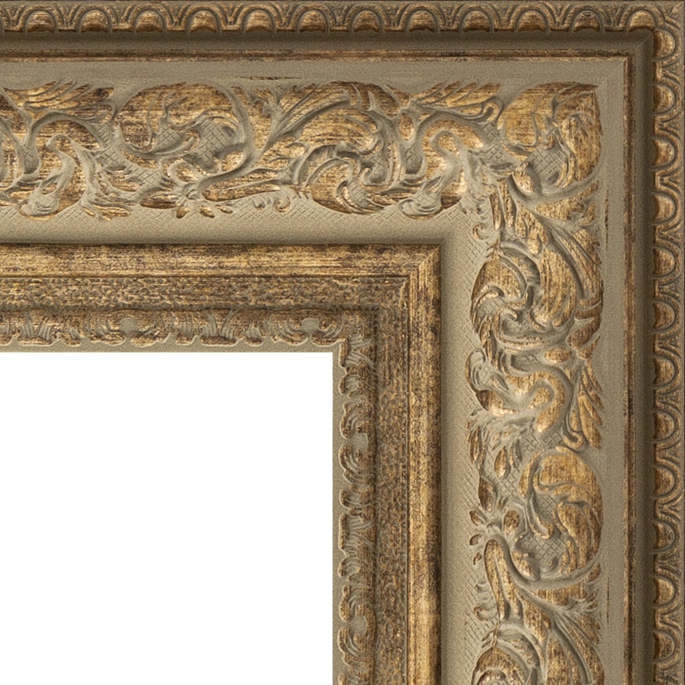 BY 3373 Зеркало с фацетом в багетной раме - виньетка античная бронза 109 mm EVOFORM Exclusive - Вид №5