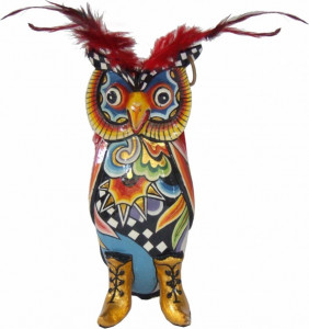 10639311 Goebel Скульптуpа Сова "Хуго" 23см Композит