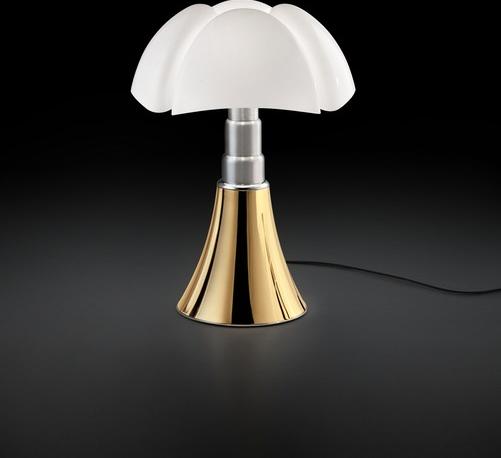 Martinelli Luce Настольная лампа из стали и абажур из метакрилата Pipistrello 620/dim/l/1/oro - Вид №2