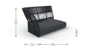 Садовый диван с полуостровом Talenti Cliff Decò ARCH-00087599 - Вид №11