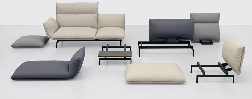 Kristalia 3-х местный модульный диван из ткани sun-id-1456542 - Вид №7