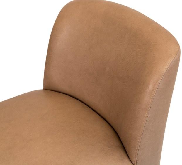 Mytto Высокий табурет из верблюжьей кожи с подставкой для ног Larforma sun-id-1455184 - Вид №5