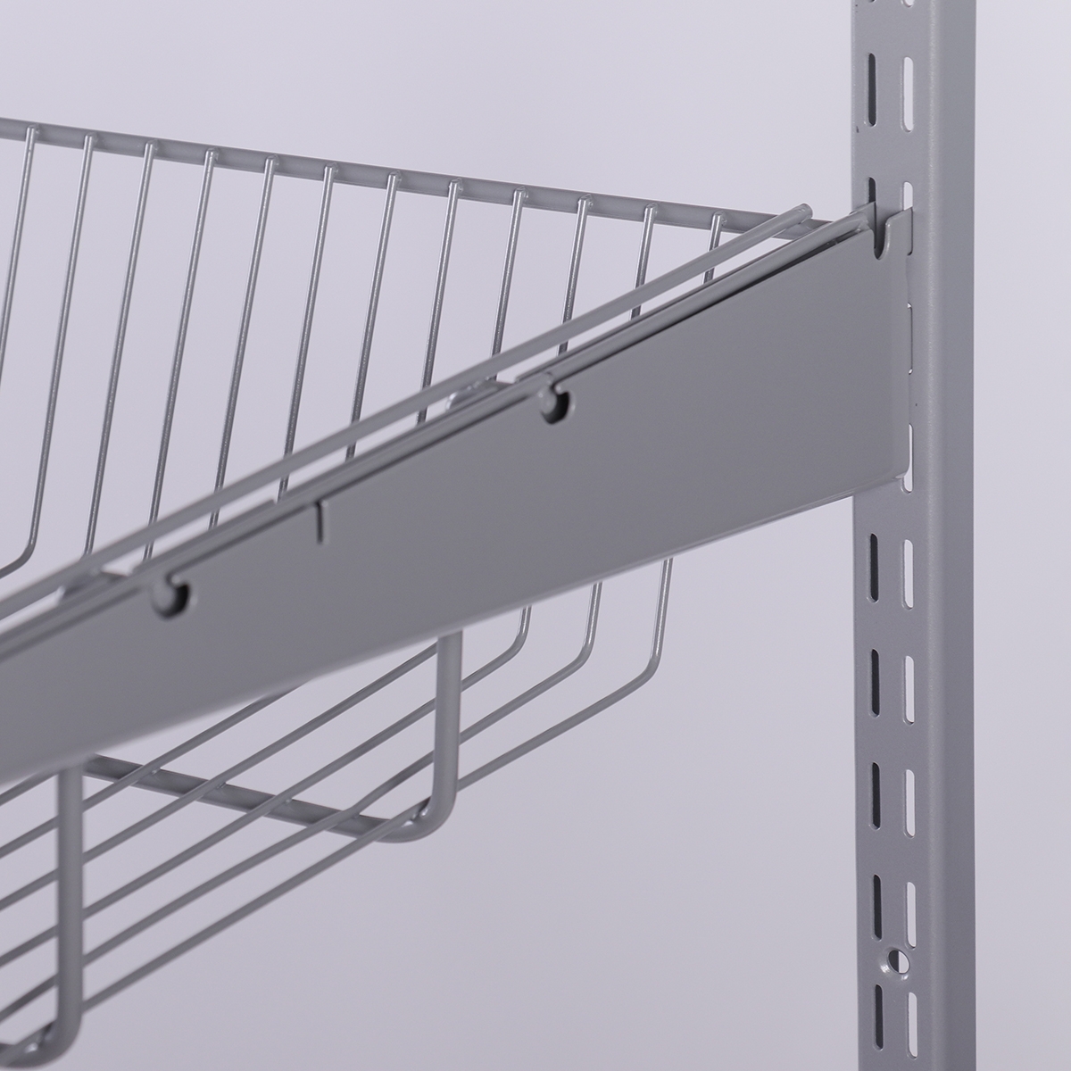 Полка-корзина , 603x406x118 мм, серый LJPS0346 Public Steel Россия  - Вид №3