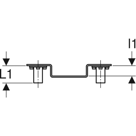 GEBERIT 611.779.00.5 Водорозетка Geberit Mepla 90° предустановленная, проходная  - Вид №2