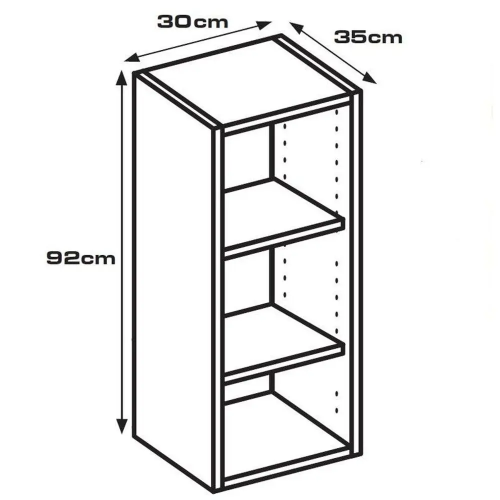 Каркас навесной 30x92x35 см, ЛДСП, цвет белый DELINIA STLM-2136916 - Вид №6