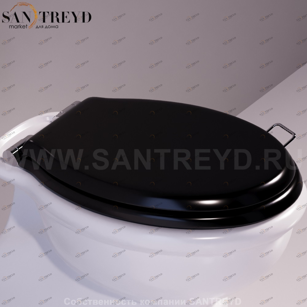 LA006D03NEROCR Крышка сиденье для унитаза Simas Lante