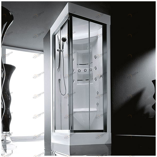 Душевая кабина Gruppo treesse Acquazzurra 90 STB-B7587D белая с баней и гидромассажем угловая правая STBB7587D