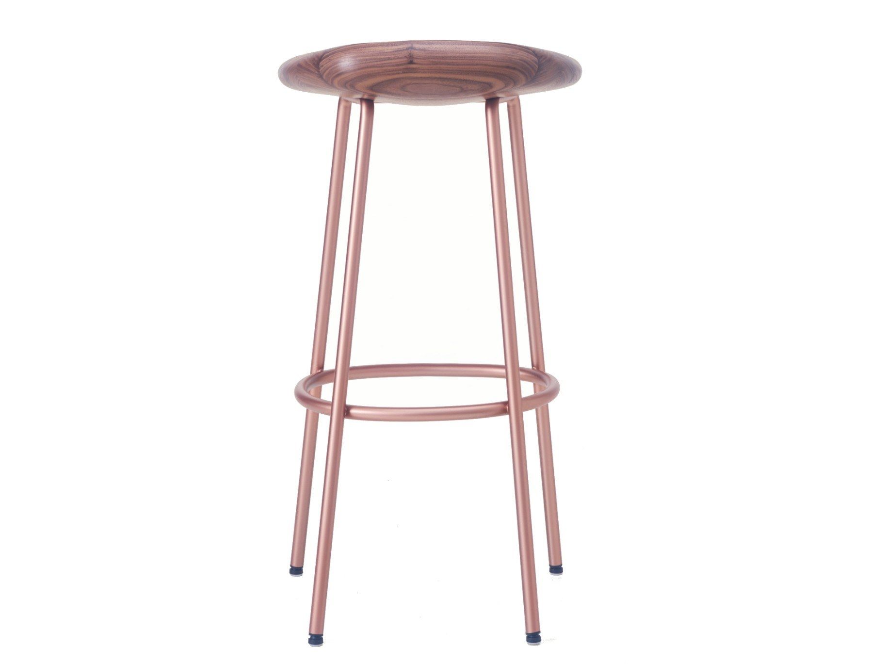 Высокий барный стул из стали и дерева BassamFellows ARCH-00031026 - Вид №10