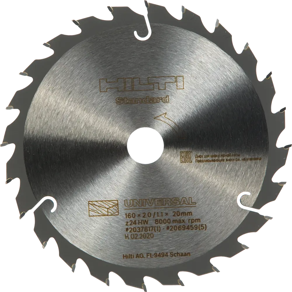 Диск пильный по дереву Hilti 24Т 160x20x2 мм 82232199 STLM-2125854 
