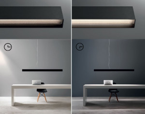 6310TNA Olev Mercedes Светодиодная подвесная лампа 2700K/6500K с диммером, Черный анодированный