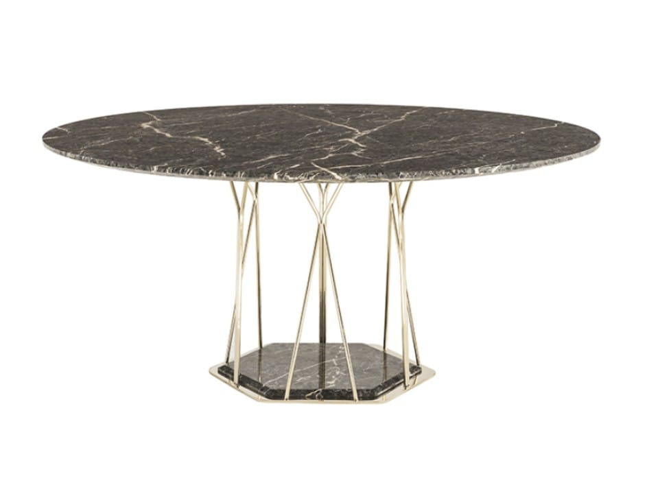 Круглый мраморный обеденный стол HC28 maison MIAMI ARCH-00047552 - Вид №1