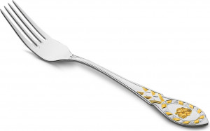 10666760 Русские самоцветы Вилка десертная Русские самоцветы, серебро 925 Серебро 925