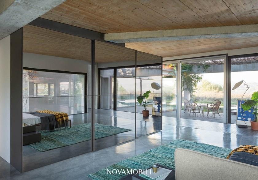 Novamobili Гардероб с раздвижными дверцами с зеркалом sun-id-1457282 - Вид №1