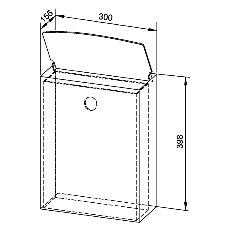 731350 Урна для гигиенических отходов WP179-2 WAGNER_EWAR A-LINE Wagner Ewar  - Вид №1