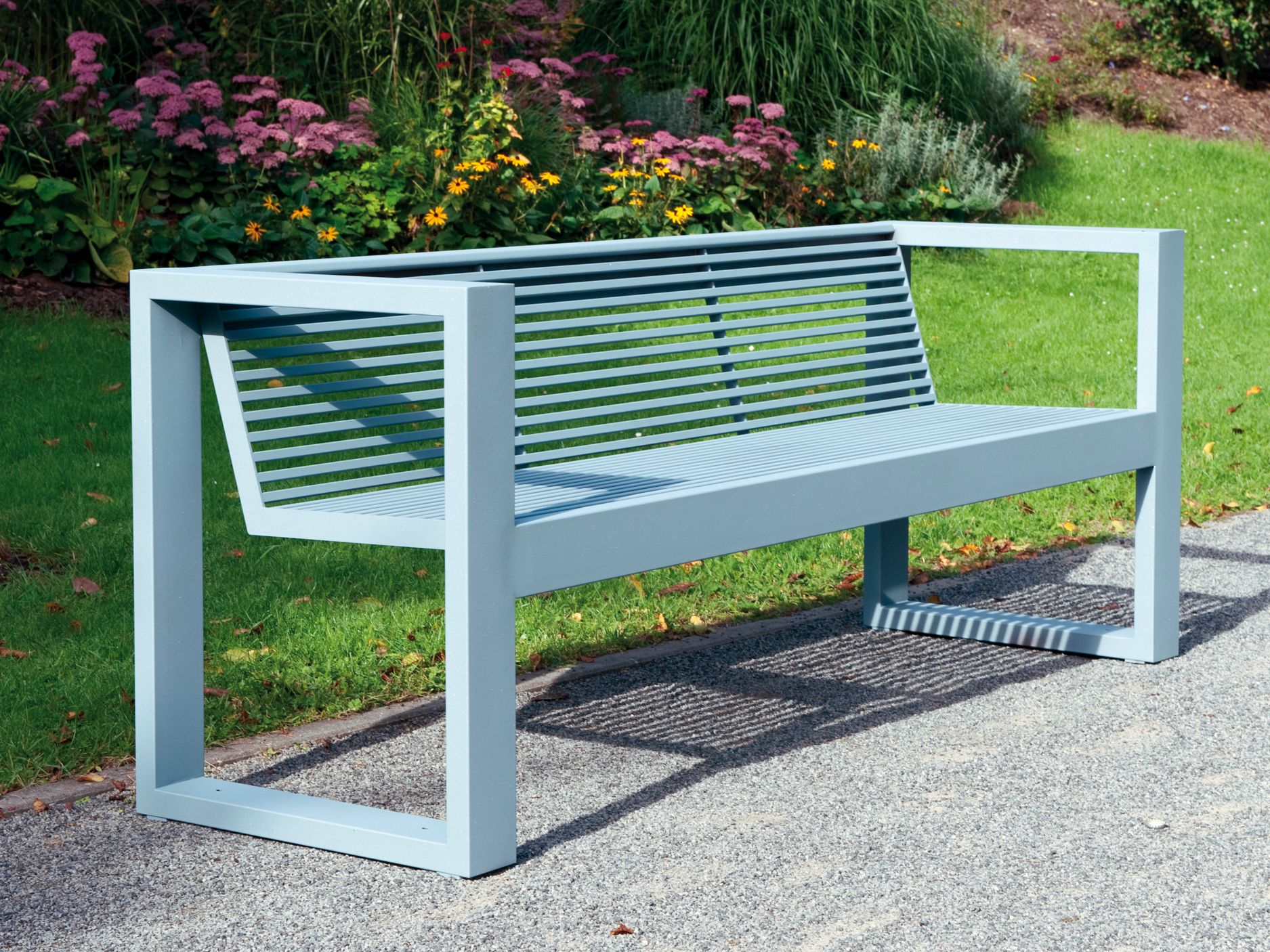 Скамья из нержавеющей стали с подлокотниками BENKERT BANKE Sicorum ARCH-00084987