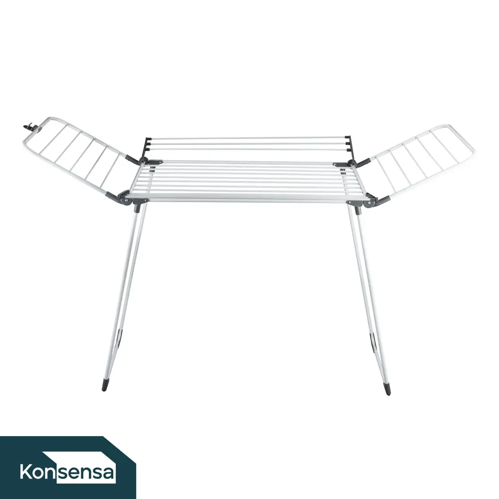 Сушилка для белья напольная KONSENSA Терни 23 м цвет белый STLM-2012149 - Вид №1
