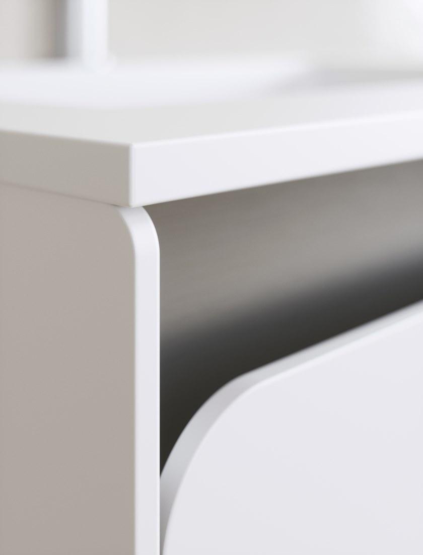 SDR CERAMICHE Настенная тумба под умывальник из массива с ящиками Solido sun-id-1383719 - Вид №5