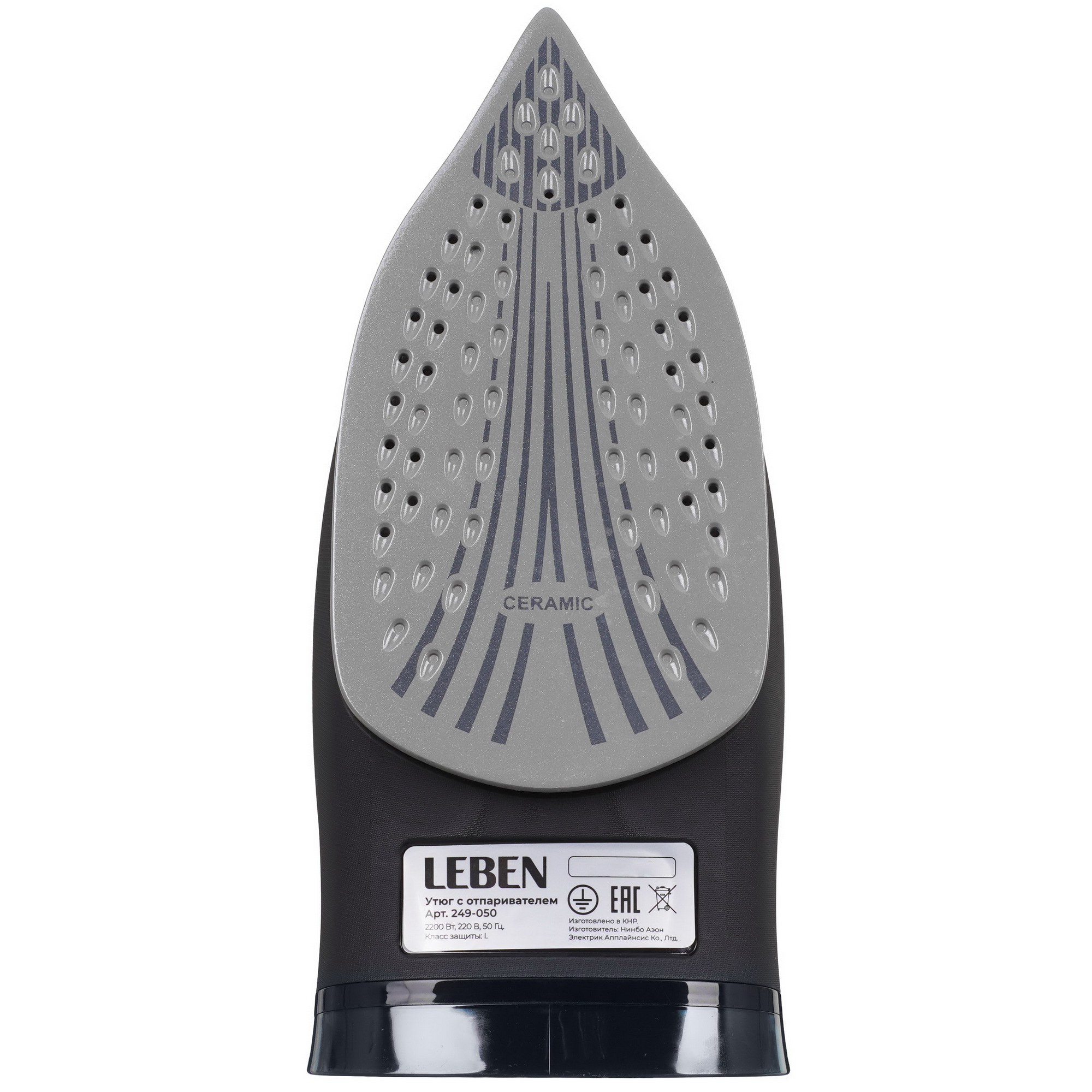 9237162 Утюг LEBEN 249-050 черный STDN-0076359 - Вид №3