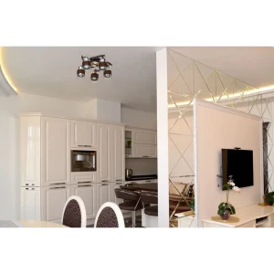 Люстра потолочная «Олимпия», 5 ламп, 15 м², цвет коричневый