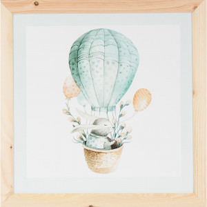 82206339 Постер в раме 40х40 см «Воздушный шар»