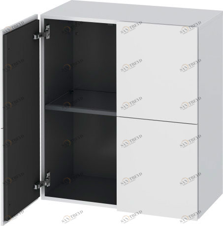 LC117701818 L-Cube Шкаф Белый матовый, декор Duravit