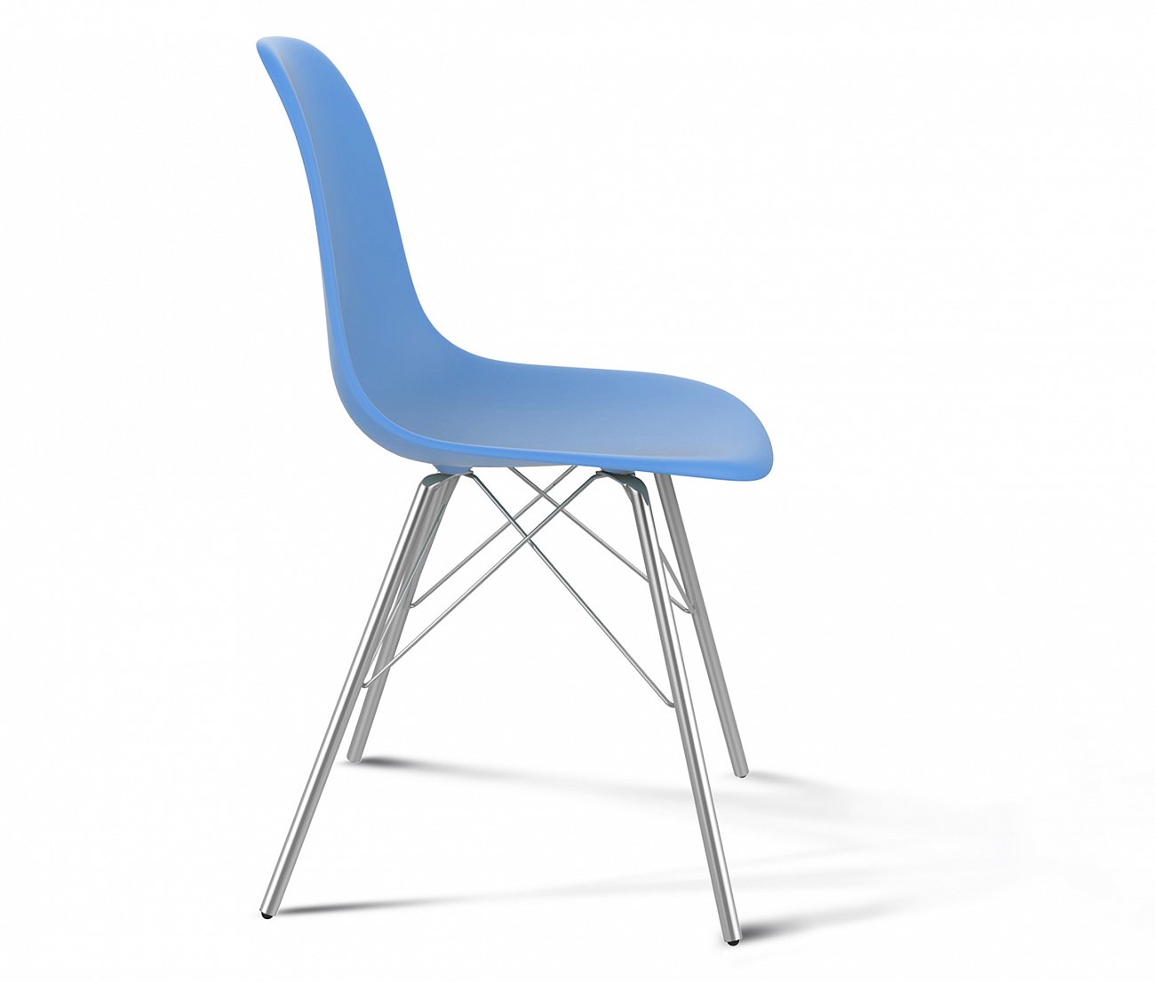 Стул DSR голубой S37 (eames style) SHEFFILTON ДИЗАЙНЕРСКИЕ, EAMES STYLE 015580 Голубой  - Вид №2