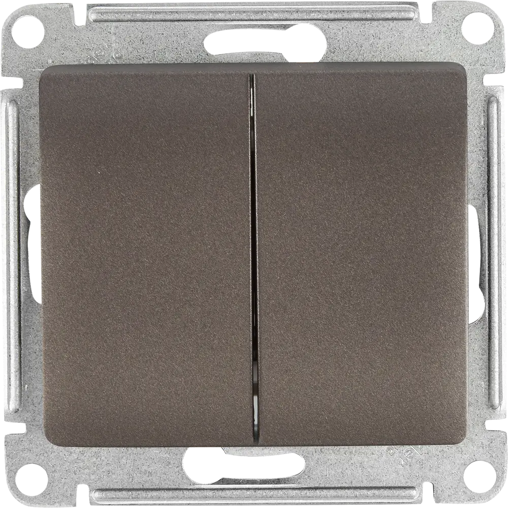 Schneider Electric Glossa — Двуклавишный переключатель для умного освещения 84730730 STLM-0054169