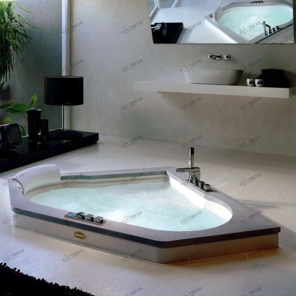 Ванна встроенная с гидромассажем "TOP" Aura Corner 160 9F43-527 Jacuzzi 9F43527