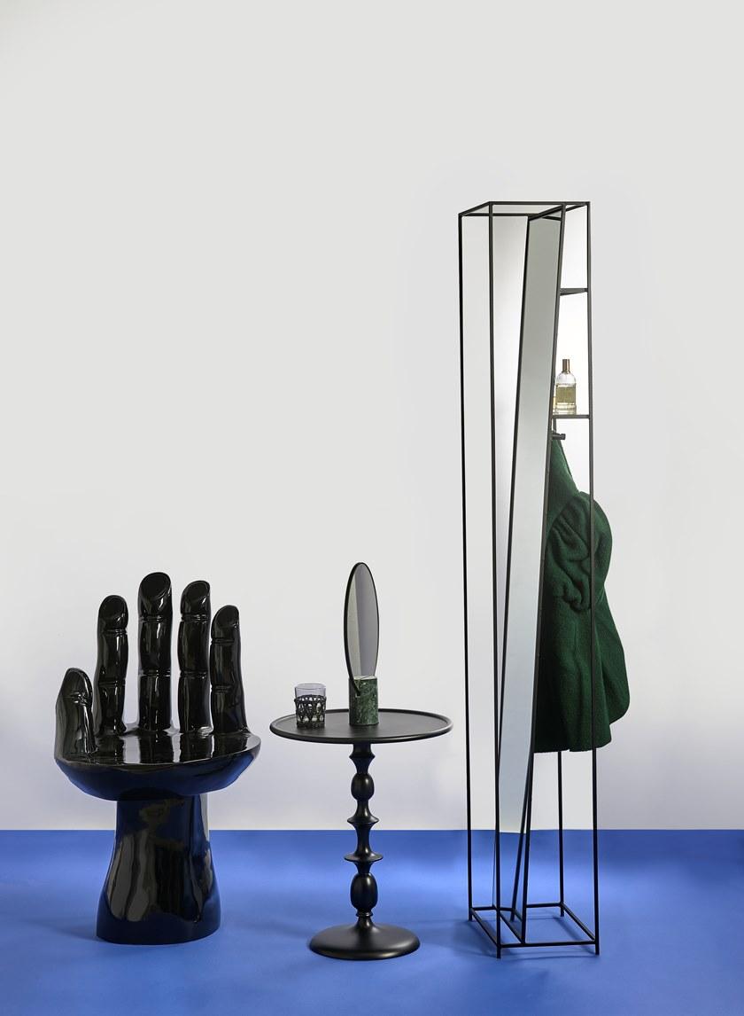 Pols Potten Зеркало круглого стола из железа в раме  300-300-132  - Вид №6